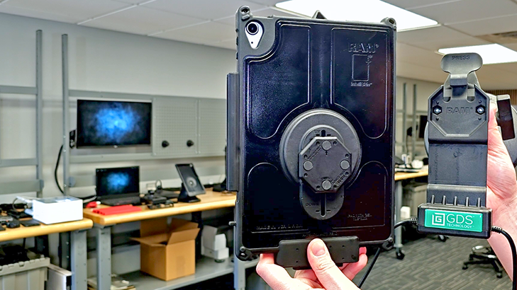 Vehicle-mounted iPad for fleet drivers | Rugged in-cab workflow solution