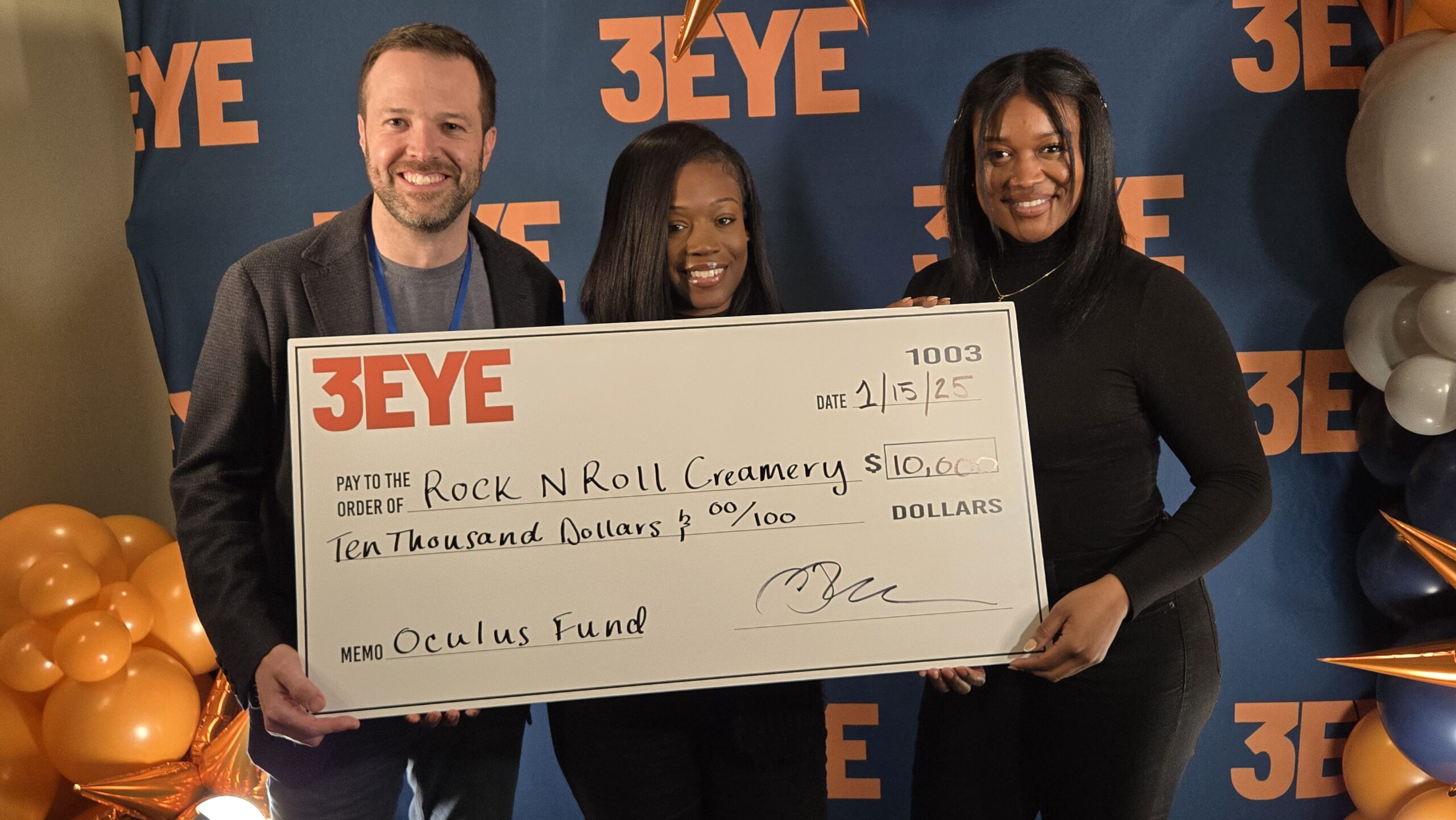 3Eye Technologies Announces Rock ‘n Roll Creamery as Winner of 2024 Oculus Fund