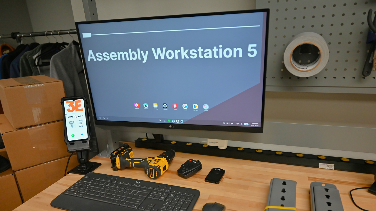 Galaxy powered workstation & data capture for manufacturing & distribution