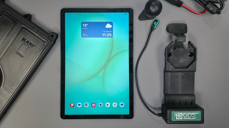 Fleet-ready Galaxy Tab A11+ mounting & charging